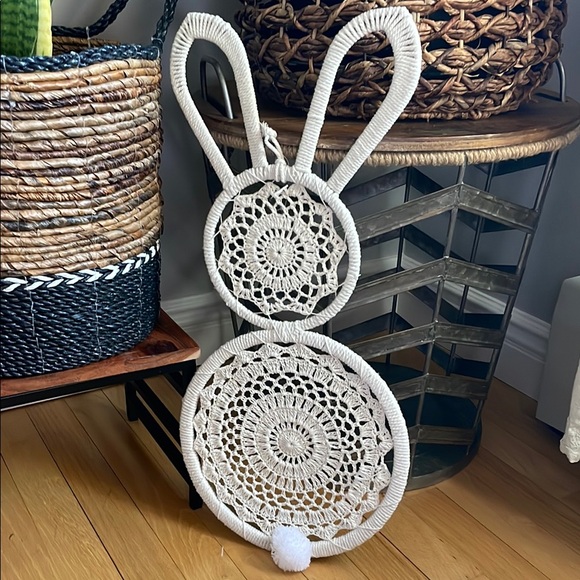 Other - 🎉HP🎉🐰Cream Crochet Bunny Wall Hanging🐰